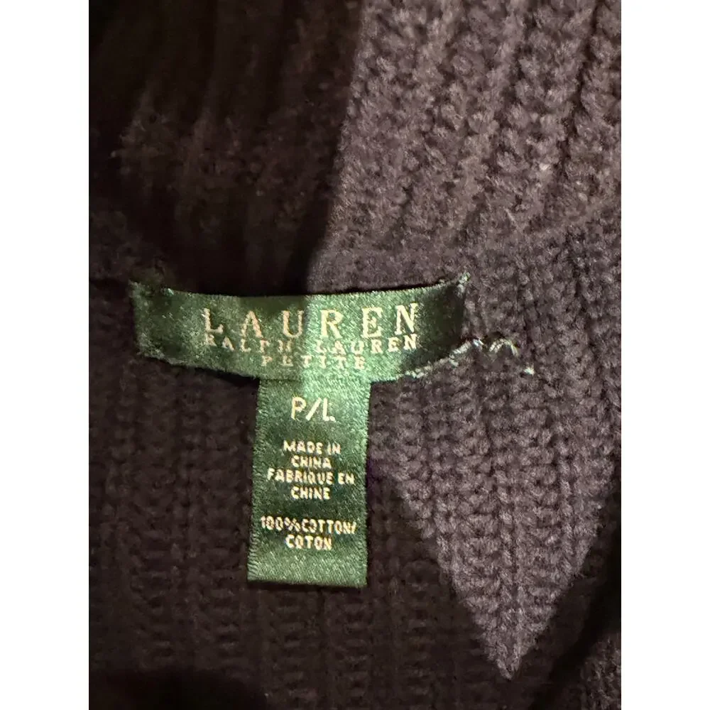 Lauren Ralph Lauren Toggle-Front Knit Cardigan – Navy – Size L - Picture 3 of 5